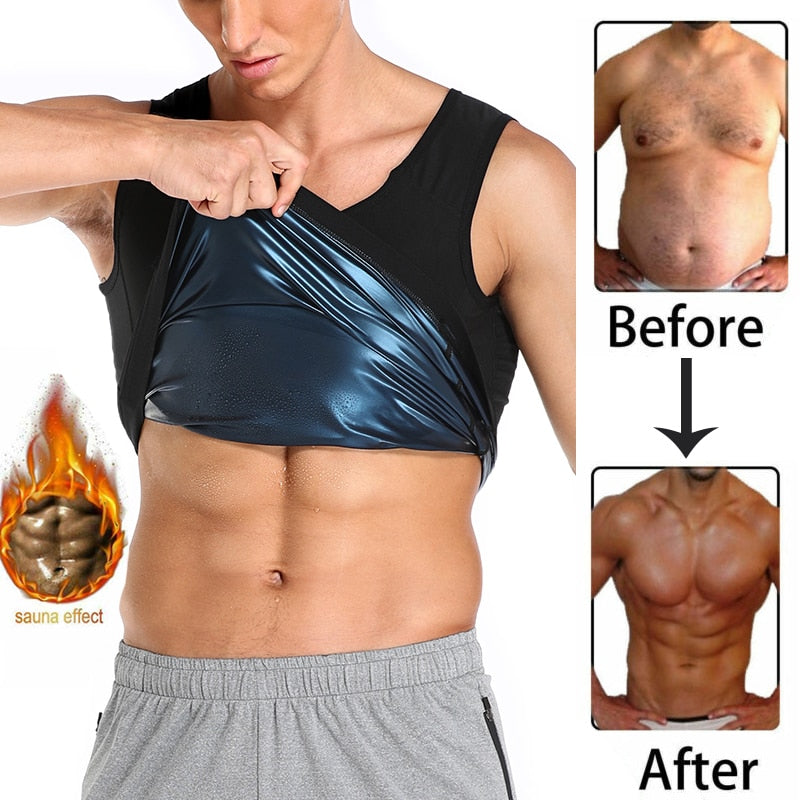 Neoprene Sweat Sauna Tank Top - Men's