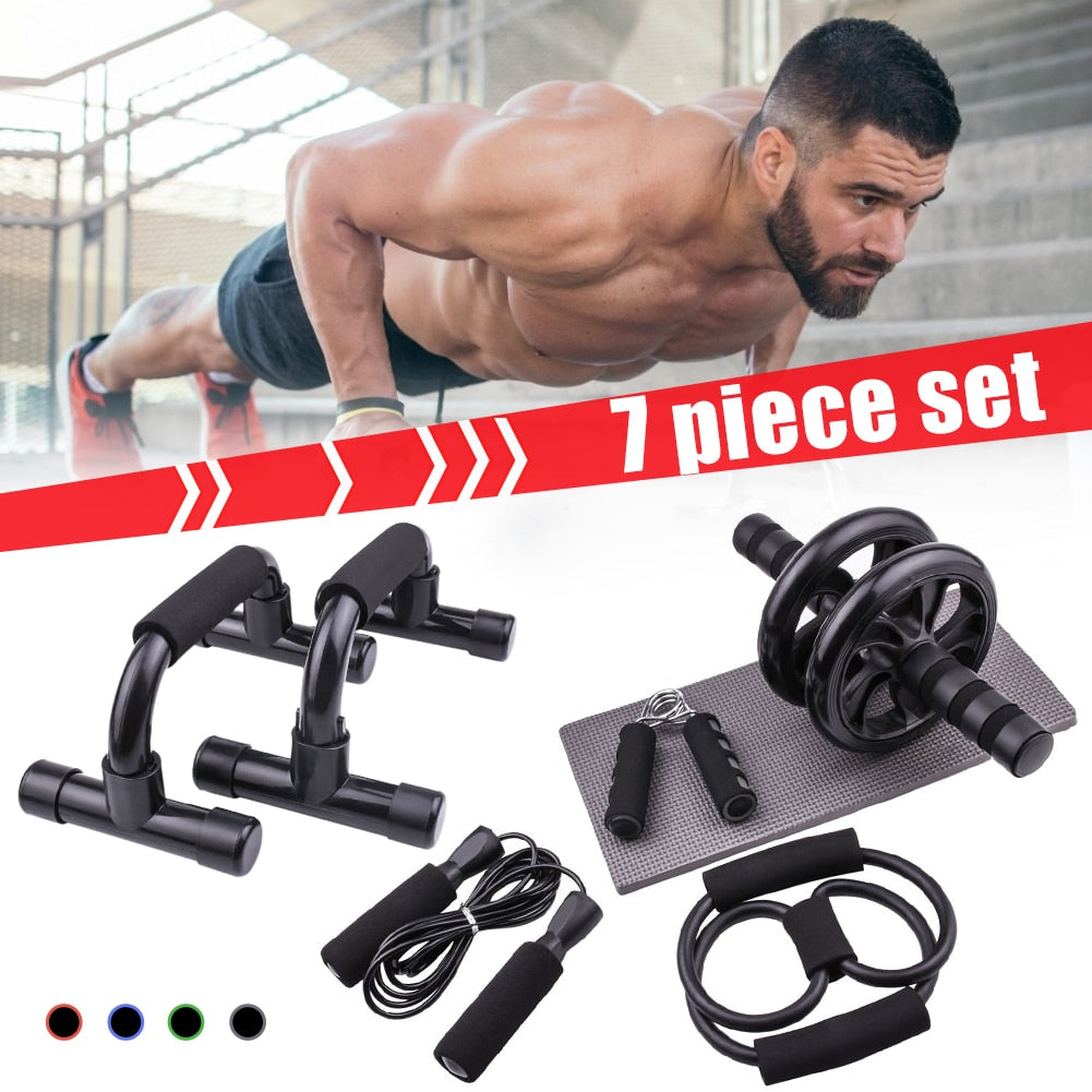 7PCS Ab Roller Set
