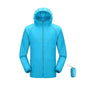 Men's and Women's Waterproof Hiking Jacket, Packable Windbreaker Rain Coat