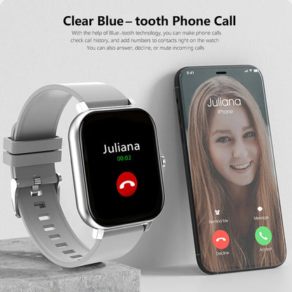 2025 Fitness Smartwatch with Bluetooth Call, Heart Rate Monitor and Waterproof