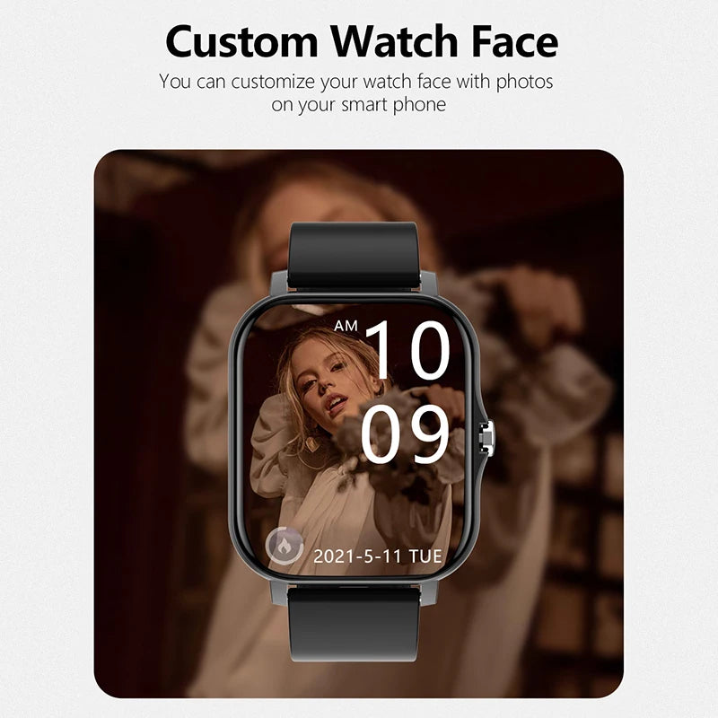 2025 Fitness Smartwatch with Bluetooth Call, Heart Rate Monitor and Waterproof
