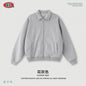 Men's Vintage Workwear Jacket 2025 Old Money Style Turn Down Collar Sweatshirt