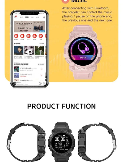 Smart Watch for Men Women, IP67 Waterproof Fitness Tracker with Heart Rate Monitor
