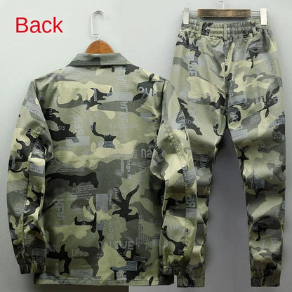 Men's Lightweight Camo Tactical Jacket with Multiple Pockets for Work & Outdoor Activities