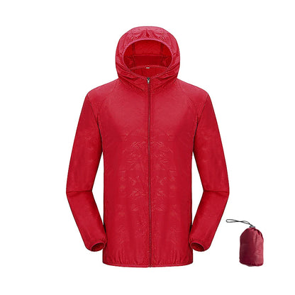Men's and Women's Waterproof Hiking Jacket, Packable Windbreaker Rain Coat