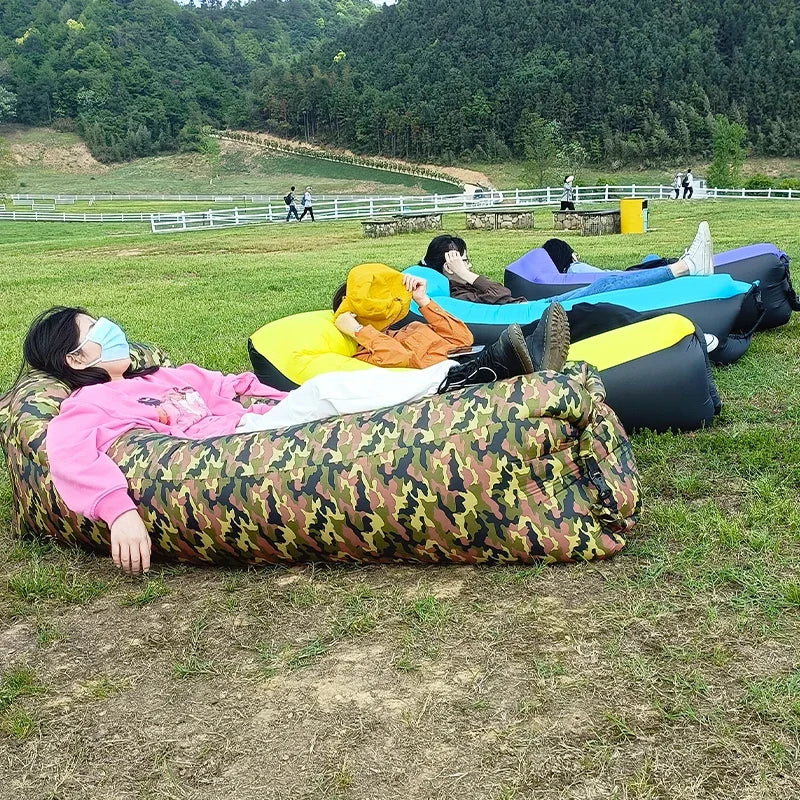Fast Inflatable Air Sofa Bed for Beach, Camping, Festival and Outdoor Travel