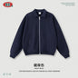 Men's Vintage Workwear Jacket 2025 Old Money Style Turn Down Collar Sweatshirt