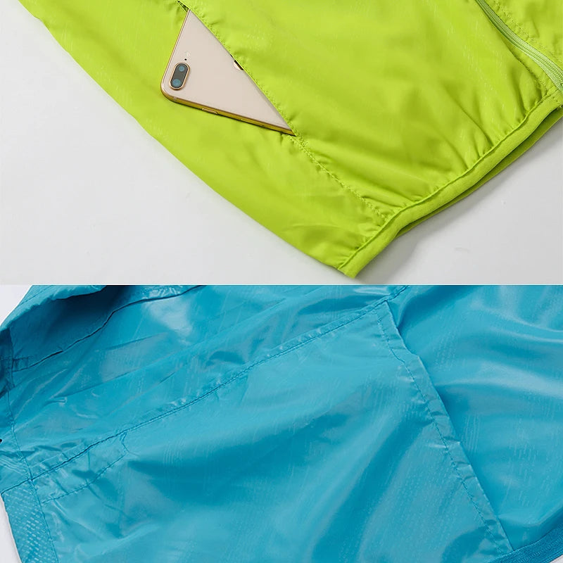 Men's and Women's Waterproof Hiking Jacket, Packable Windbreaker Rain Coat