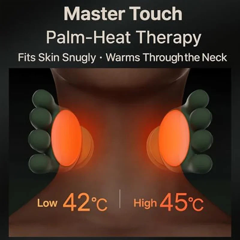 4D Neck and Back Massager Electric Deep Tissue Percussion Massage Gun for Pain Relief