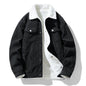 Men's Corduroy Jacket Winter 2024 Warm Thick Coat Casual Down Cotton Puffer Coat for Men