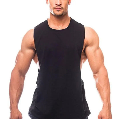 Custom Logo Men's Bodybuilding Tank Top Personalized Gym Workout Sleeveless Fitness Singlet
