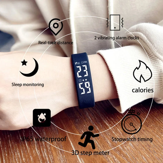 Women's Smartwatch Fitness Tracker Waterproof Pedometer with Heart Rate Monitor