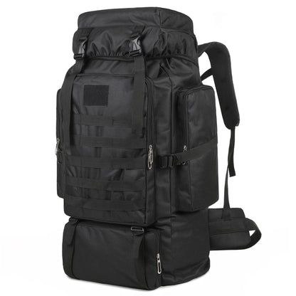Large Capacity Hiking Backpack Outdoor Camping Rucksack Canvas Trekking Backpack