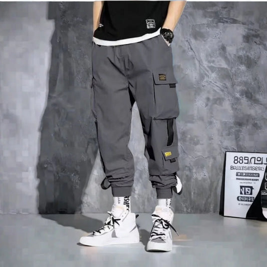 Men's Loose Fit Cargo Workwear Pants Spring Summer Casual Streetwear Joggers