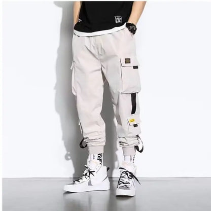 Men's Loose Fit Cargo Workwear Pants Spring Summer Casual Streetwear Joggers