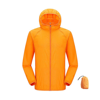 Men's and Women's Waterproof Hiking Jacket, Packable Windbreaker Rain Coat
