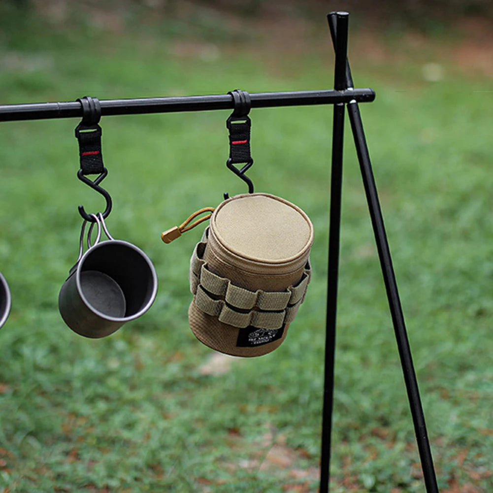 Portable Camping Gear Bag with Hanging Hooks, Lightweight Storage Organizer