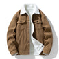 Men's Corduroy Jacket Winter 2024 Warm Thick Coat Casual Down Cotton Puffer Coat for Men