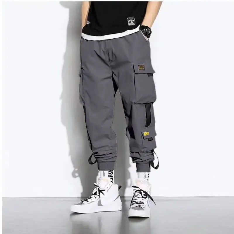 Men's Loose Fit Cargo Workwear Pants Spring Summer Casual Streetwear Joggers
