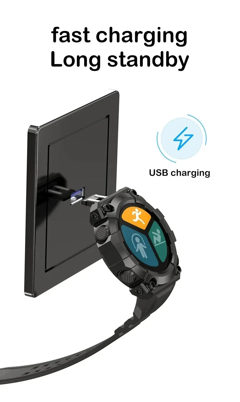 Smart Watch for Men Women, IP67 Waterproof Fitness Tracker with Heart Rate Monitor