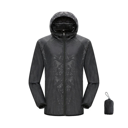 Men's and Women's Waterproof Hiking Jacket, Packable Windbreaker Rain Coat
