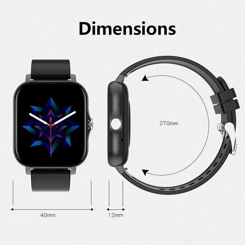 2025 Fitness Smartwatch with Bluetooth Call, Heart Rate Monitor and Waterproof