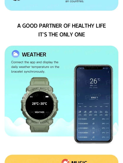 Smart Watch for Men Women, IP67 Waterproof Fitness Tracker with Heart Rate Monitor