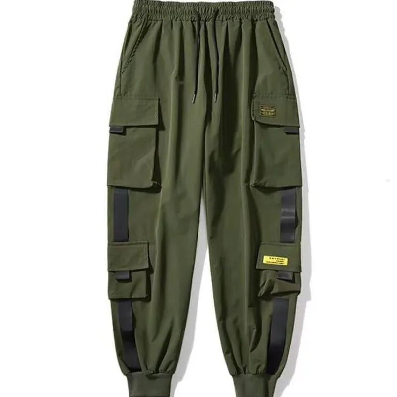 Men's Loose Fit Cargo Workwear Pants Spring Summer Casual Streetwear Joggers