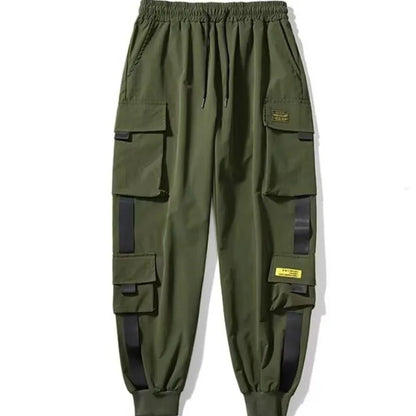 Men's Loose Fit Cargo Workwear Pants Spring Summer Casual Streetwear Joggers
