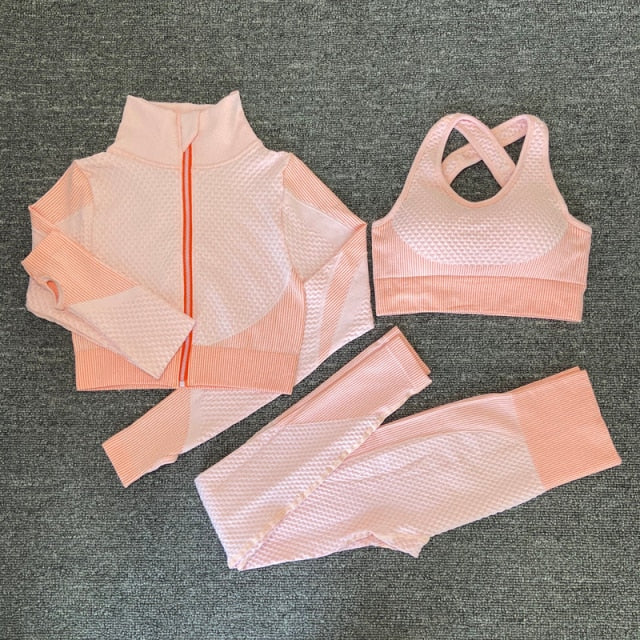 Seamless Yoga Set Fitness Clothing - 2/3PCS