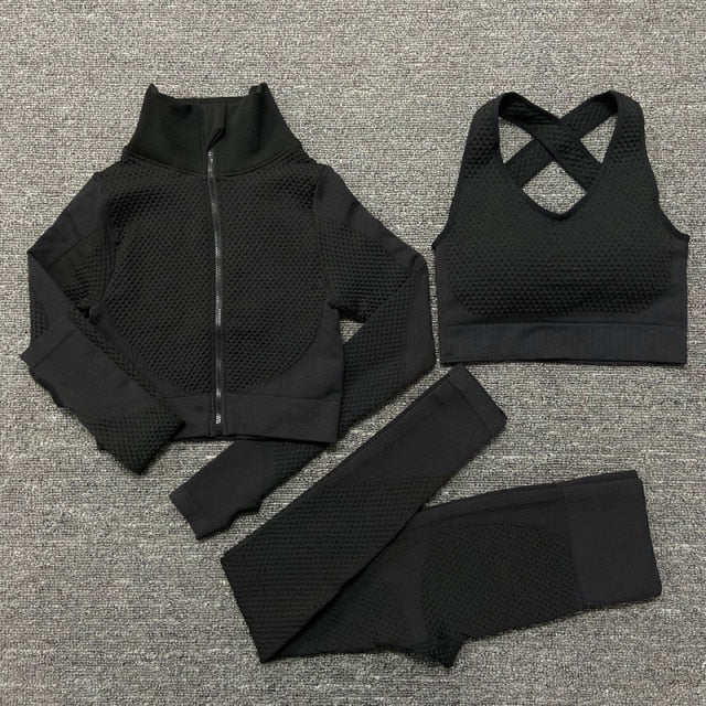 Seamless Yoga Set Fitness Clothing - 2/3PCS