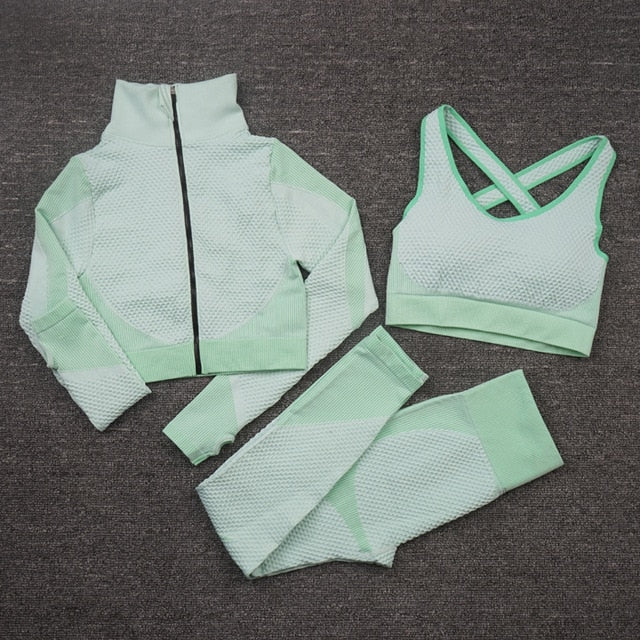 Seamless Yoga Set Fitness Clothing - 2/3PCS