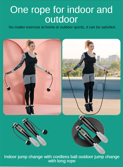 Cordless Skipping Rope with LCD Counter