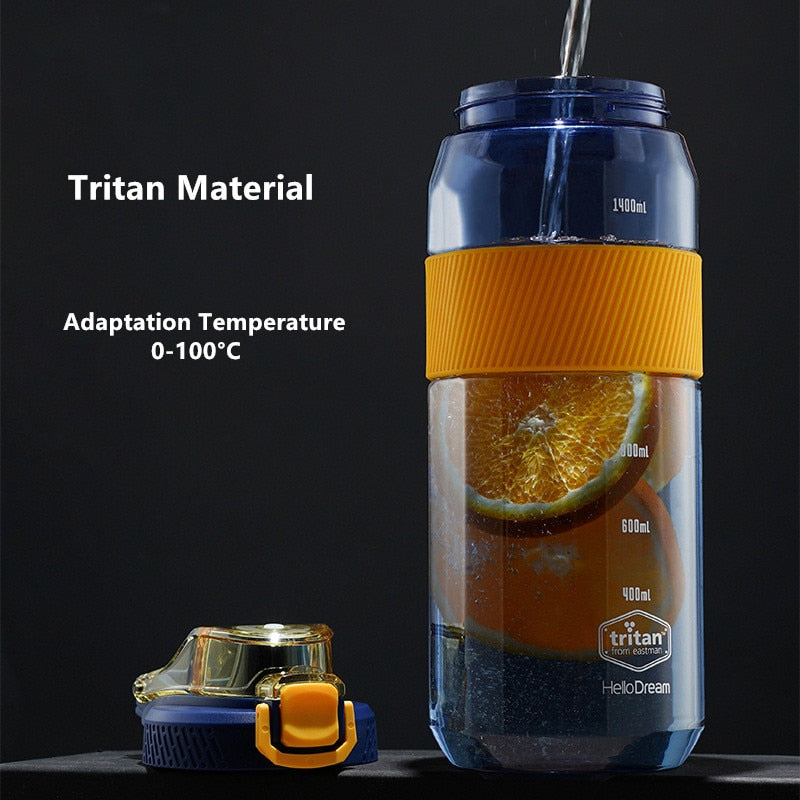 Water Bottle Tritan  With Straw Eco-Friendly - 750ml/1000ml/1600ml