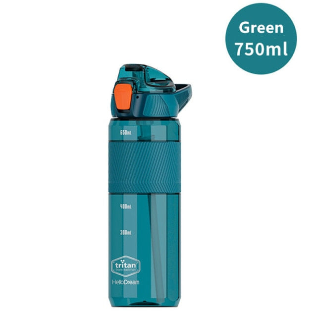 Water Bottle Tritan  With Straw Eco-Friendly - 750ml/1000ml/1600ml